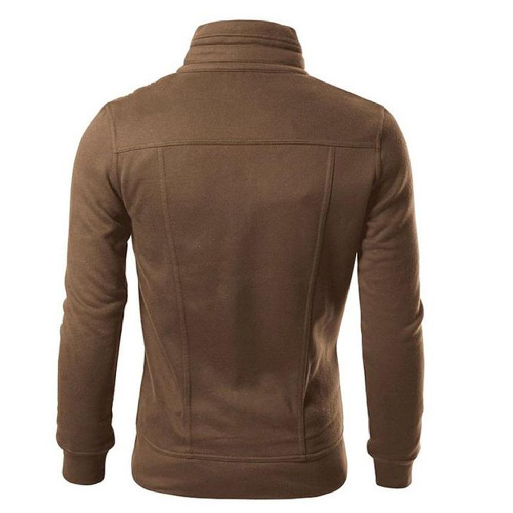 Men's Fleece Plain Jacket- Mexican Style- Black
