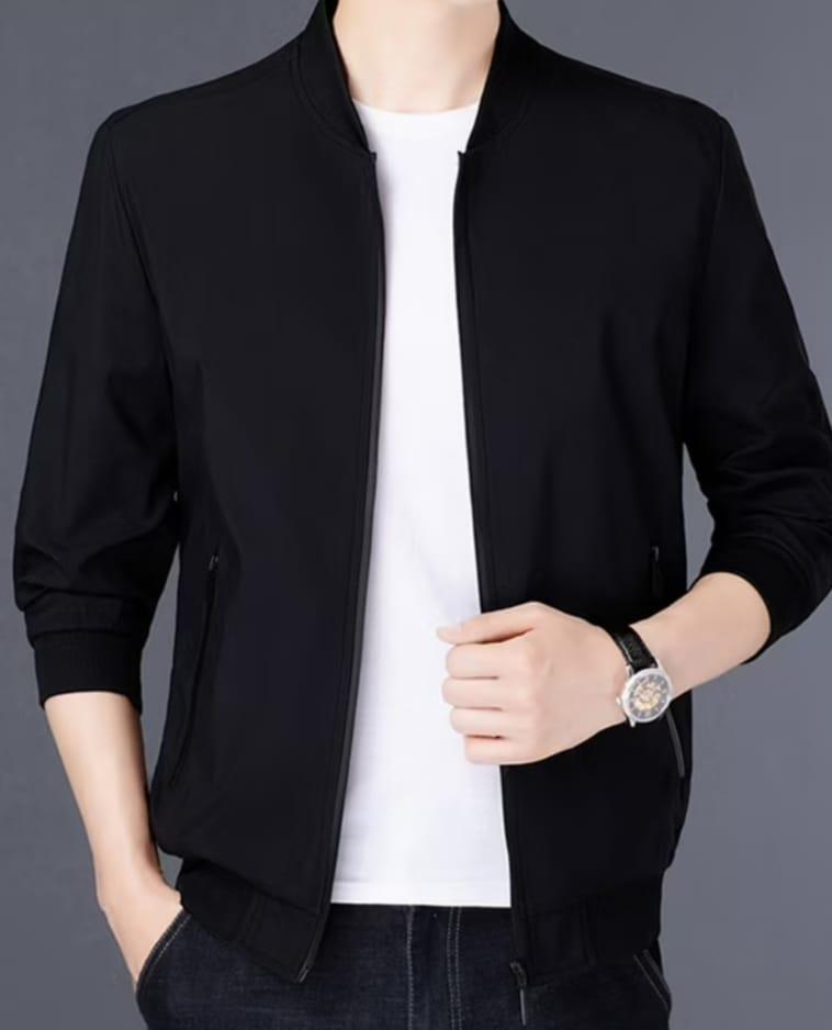 Men's Fleece Plain Jacket