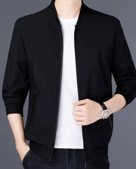 Men's Fleece Plain Jacket