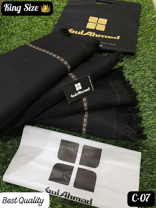 Men's Wool Plain Shawl