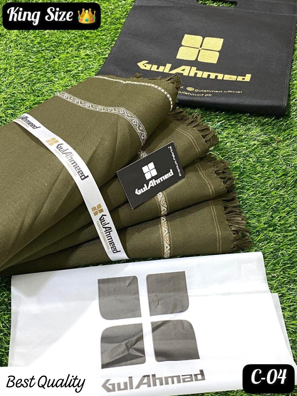 Men's Stitched Wool Shawl