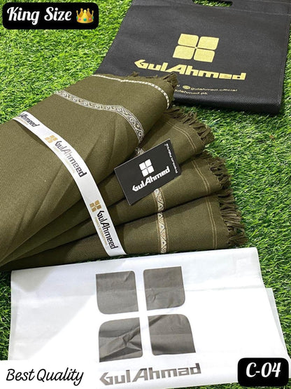 Men's Stitched Wool Shawl