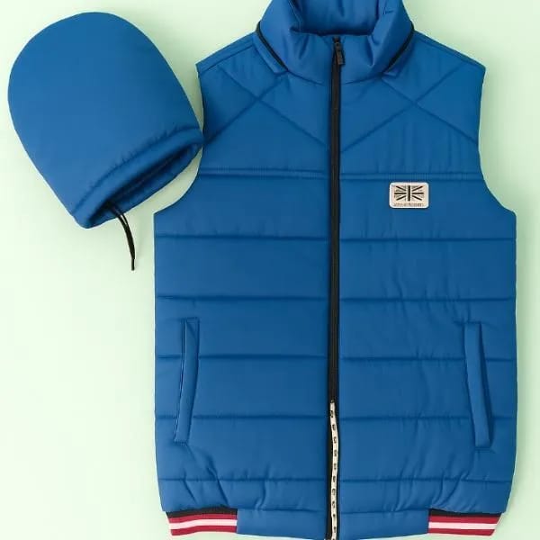 Men's Parachute High Quality Printed Sleeveless Jacket