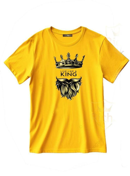 Men's Printed Tracksuit (King) Yellow