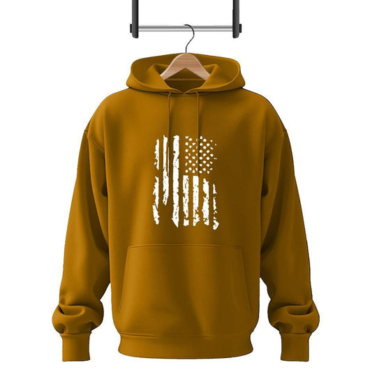 2 Pcs Men's Fleece Printed Hoodie Track Suit