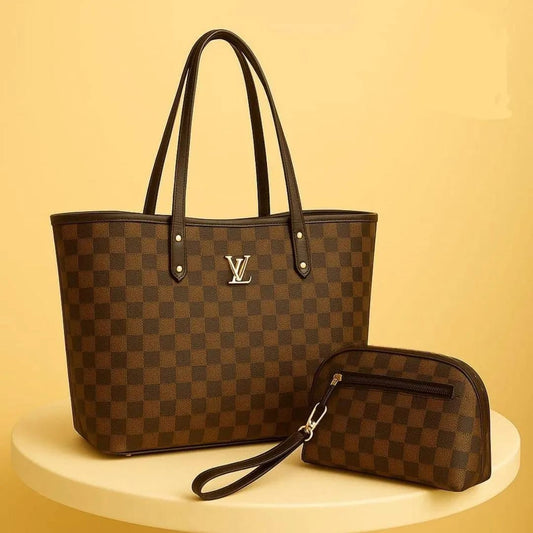 Women's PU Leather Plain Tote Bags